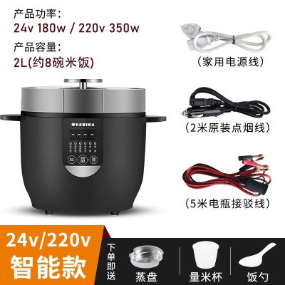 2L容量24V220V车家两用智能款+5米电瓶线