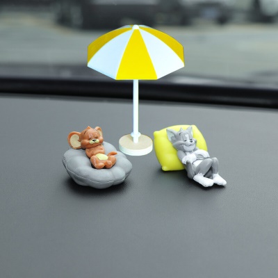 【软床杰瑞+枕头汤姆+黄色太阳伞】+无痕胶