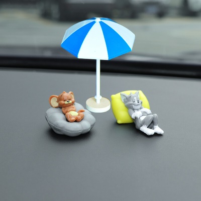 【软床杰瑞+枕头汤姆+蓝色太阳伞】+无痕胶